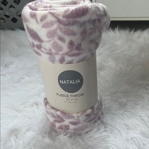 Pink Fleece Throw Blanket